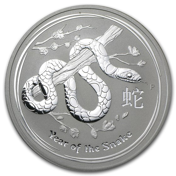 2013 Australia 1 oz Silver Year of the Snake BU (Series II) 2013 Australia 1 oz Silver Year of the Snake BU (Series II)